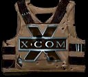 X-COM Vest: A beat-up armored vest with the X-COM logo. It was one of the items we made to "decorate" a crashed X-COM ship.