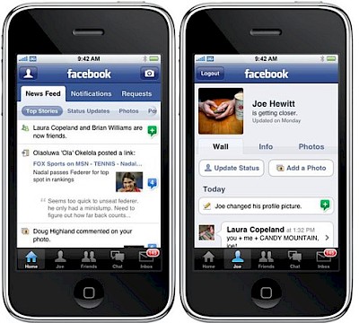 Facebook on iPhone, better than Facebook on normal browser!